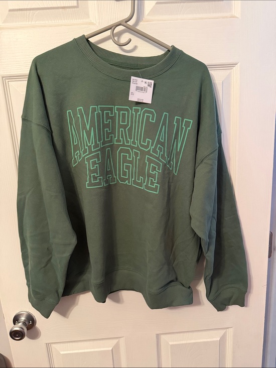 American Eagle Outfitters Sweaters - American Eagle Outfitters Women’s Green Logo Sweatshirt